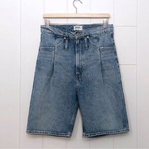 AGOLDE Reworked '90s High Rise Cinched Organic Cotton Short Revival